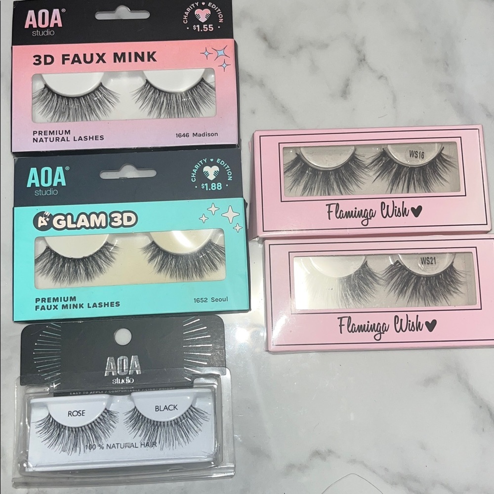 NEW 5 Pair False Eyelash Bundle | Faux Mink Lashes